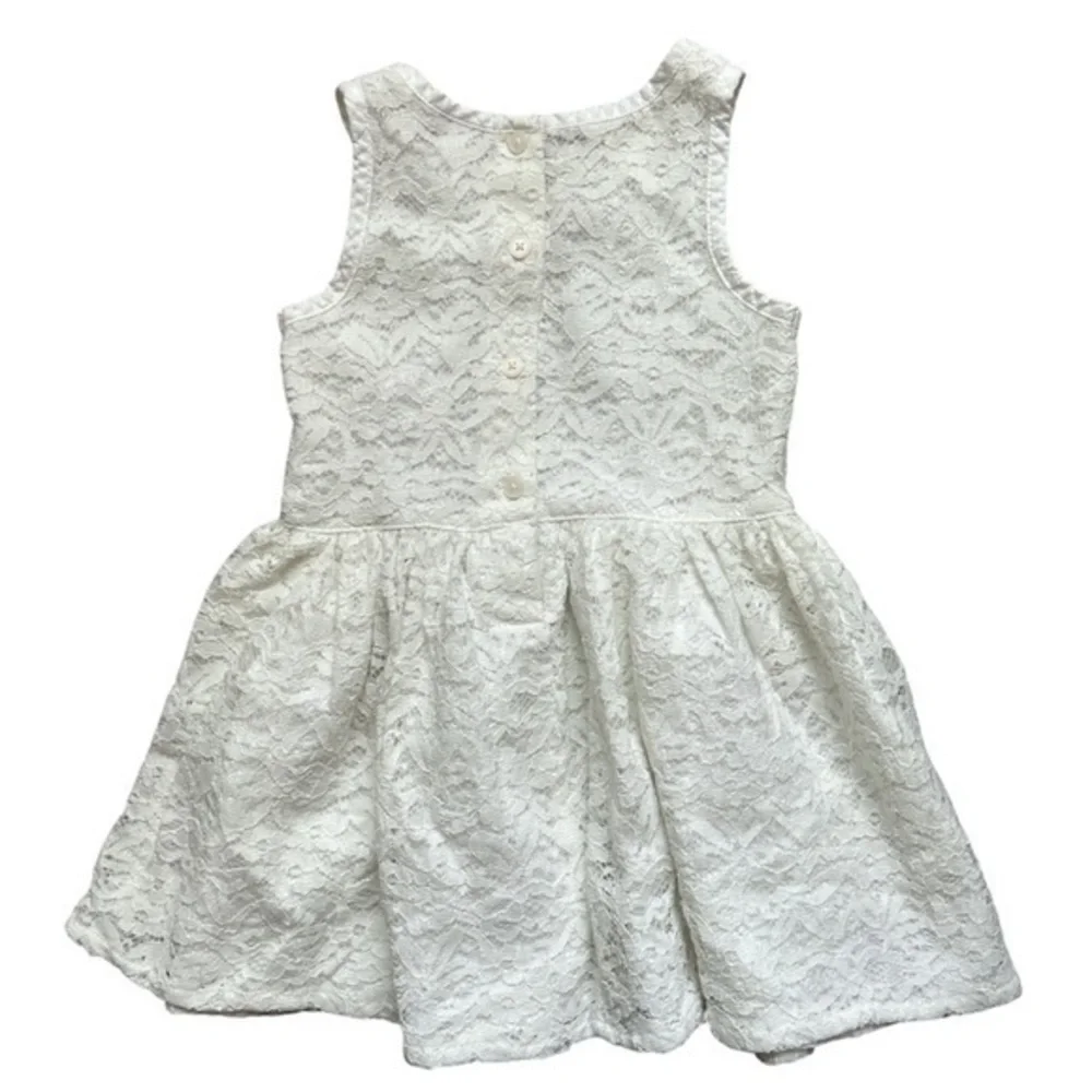 Carter’s Dress White Lace Fabric Size 2T